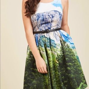 ModCloth Frondescent Fete A Line dress NWOT